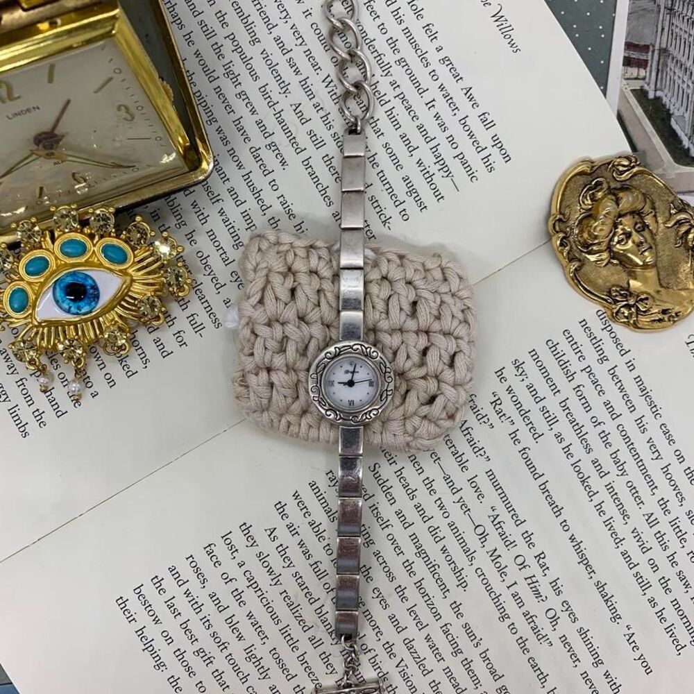 Vintage Silver Tone Brighton Dainty Women's Watch